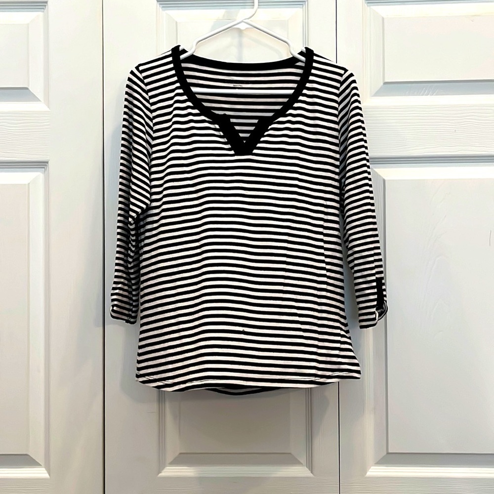 # Cute striped knit top